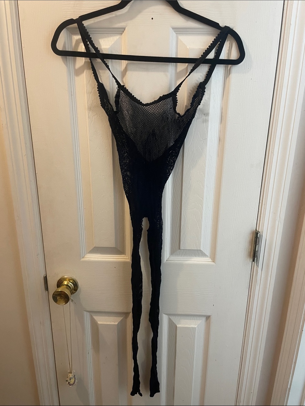 Sheer Black Fishnet Bodysuit - Women Intimates